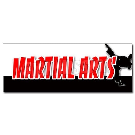 Signmission MARTIAL ARTS DECAL sticker jiu-jitsu kung fu tae kwon do judo classes, D-48 Martial Arts D-48 Martial Arts